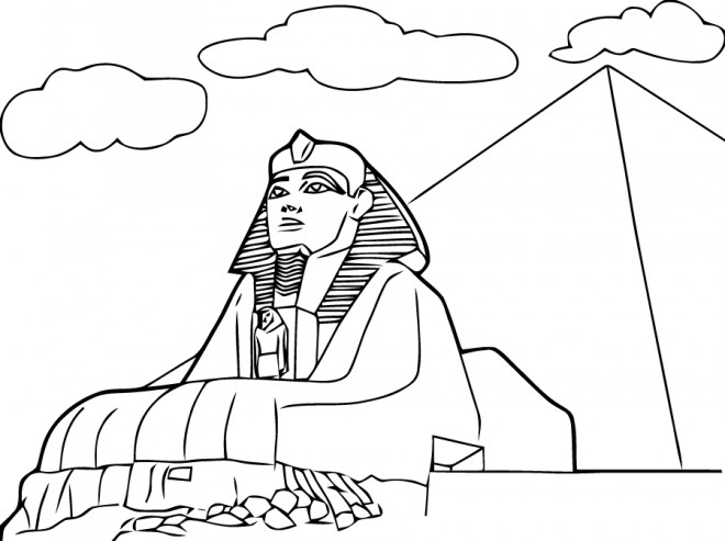 Coloriage Egypte Gratuit A Imprimer