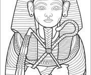 Coloriage et dessins gratuit Egypte Pharaon à imprimer