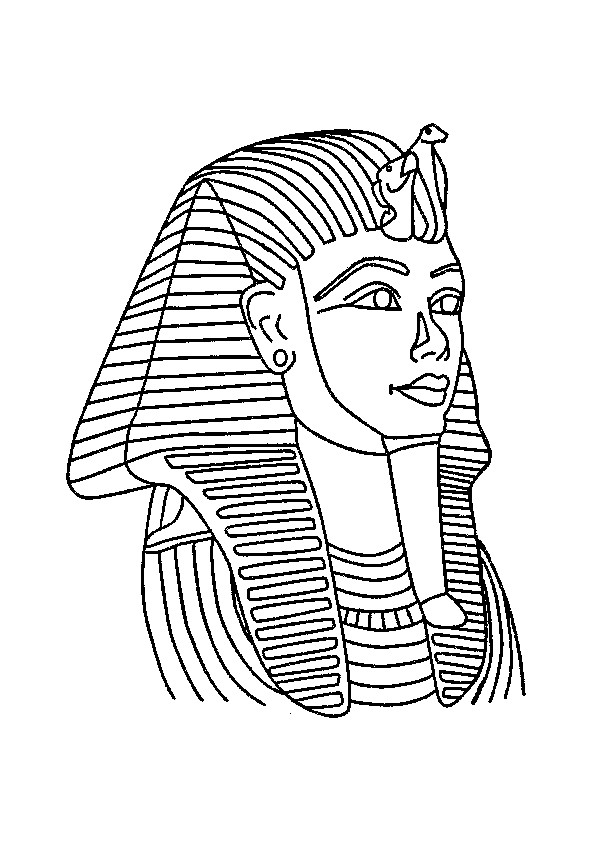 Coloriage et dessins gratuits Egypte Pharaon populaire à imprimer