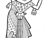 Coloriage Habillage en Egypte ancienne