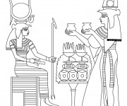 Coloriage Histoire d'Egypte