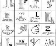 Coloriage Language &eacute;gyptienne