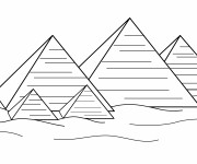 Coloriage Les Pyramides de Gizeh