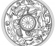 Coloriage Mandala Egypte