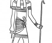 Coloriage Mythologie &eacute;gyptienne