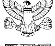 Coloriage Symbole d'Egypte ancienne