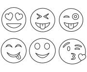 Coloriage Collection Smileys &agrave; t&eacute;l&eacute;charger