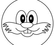 Coloriage Emoji avec moustache