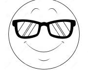 Coloriage Emoji confiant