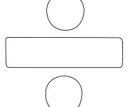 Coloriage et dessins gratuit Emoji de division à imprimer