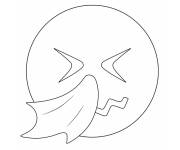 Coloriage Emoji malade