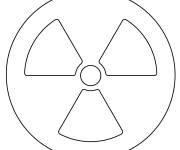 Coloriage et dessins gratuit &Eacute;moji radioactif à imprimer