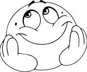 Coloriage Emoji reveux 