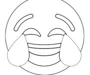 Coloriage Emoji tout riant