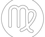 Coloriage &Eacute;moji vierge horoscope