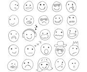 Coloriage Emojis au crayons
