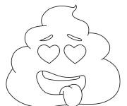Coloriage Smiley caca