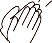 Coloriage Applaudir