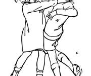 Coloriage Bagarre des enfants