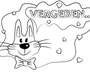 Coloriage Chat se sent pardon