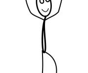 Coloriage et dessins gratuit Dessin de l'&eacute;motion de la joie à imprimer