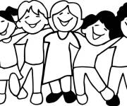 Coloriage &Eacute;motion de la joie des enfants