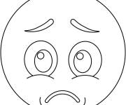 Coloriage &Eacute;motion &eacute;moji triste