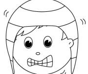 Coloriage et dessins gratuit &Eacute;motion terrifiante pour enfants à imprimer