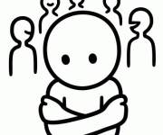 Coloriage et dessins gratuit &Eacute;motions de d&eacute;pression à imprimer