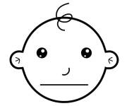 Coloriage et dessins gratuit Emotions neutres à imprimer