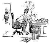 Coloriage Employ&eacute; frustr&eacute;