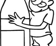 Coloriage Enfant se sent assoiff&eacute;