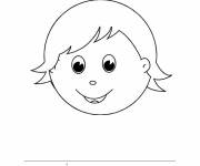 Coloriage et dessins gratuit Enfant se sent heureux à imprimer