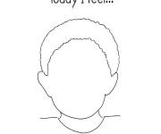 Coloriage et dessins gratuit Exprimez vos sentiments en dessinant le visage à imprimer