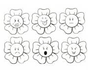 Coloriage Fleurs expriment leurs sentiments