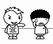 Coloriage La douleur du racisme