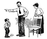 Coloriage Le sentiment de la rage des parents