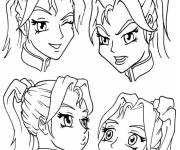 Coloriage Les &eacute;motions de Lucy