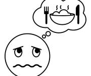 Coloriage Se sentir faim