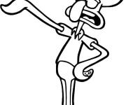 Coloriage Squidward se sent m&eacute;content
