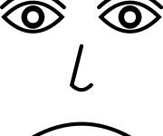 Coloriage Tristesse abstrait