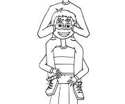 Coloriage Amiti&eacute; d'enfance