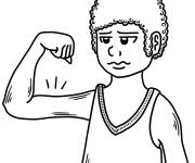 Coloriage Enfant maigre