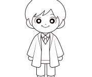 Coloriage et dessins gratuit Enfant Ron Weasley à imprimer
