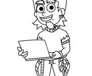 Coloriage Un enfant funky