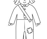 Coloriage et dessins gratuit Epouvantail en ligne à imprimer