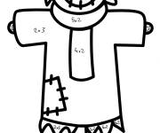 Coloriage et dessins gratuit Epouvantail magique multiplication cp à imprimer