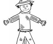 Coloriage Epouvantail sur ordinateur