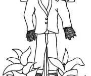 Coloriage L'&eacute;pouvantail sans visage