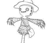 Coloriage Un petit &eacute;pouvantail